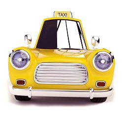 Taxier kan bruges til at fragte konfirmanderne på Blå Mandag.